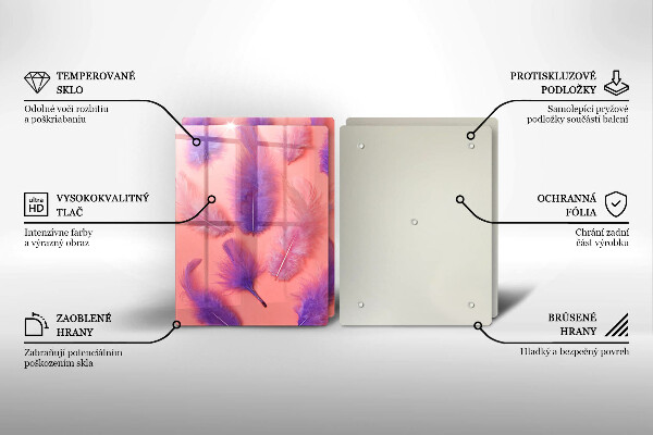 Sklo za varnou desku Nadýchané peří