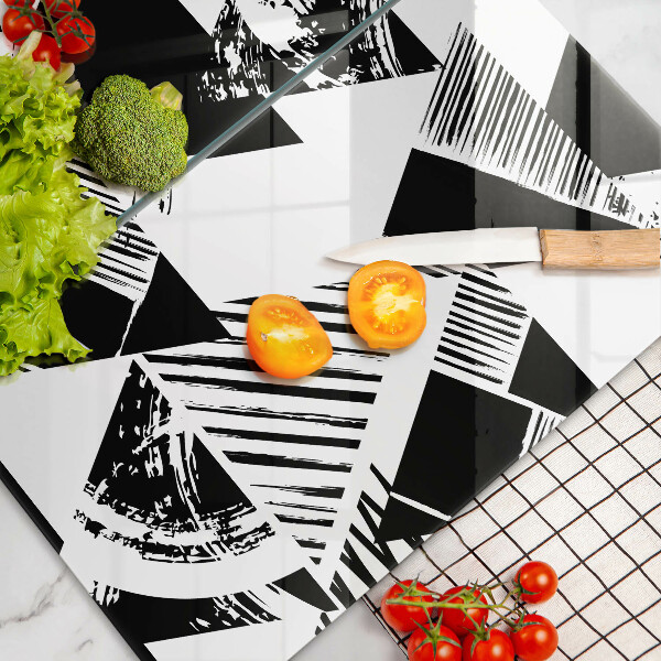 Sklo za varnou desku Geometrické trojúhelníky