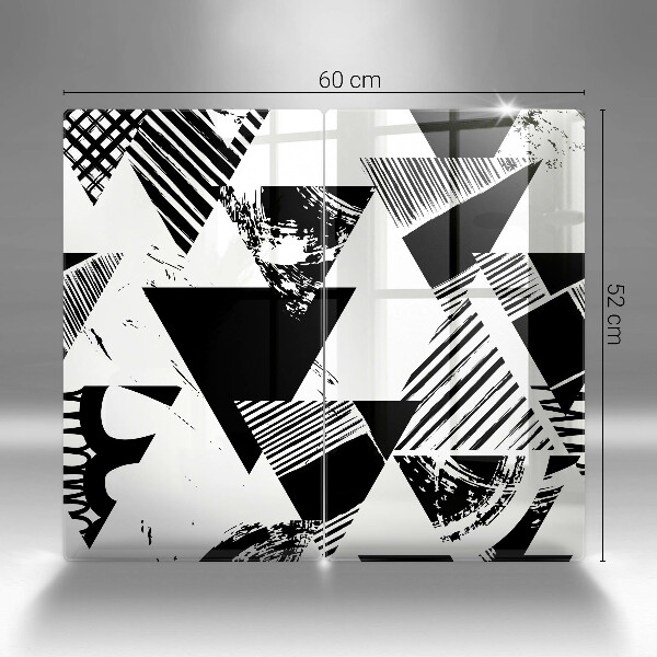 Sklo za varnou desku Geometrické trojúhelníky