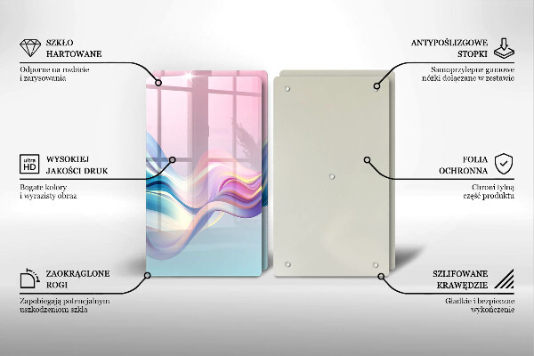 Deska za sporák Pastelové abstrakce