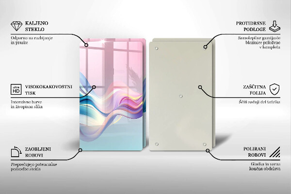 Deska za sporák Pastelové abstrakce