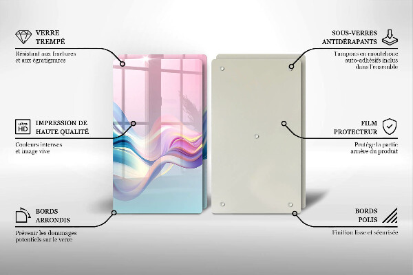 Deska za sporák Pastelové abstrakce