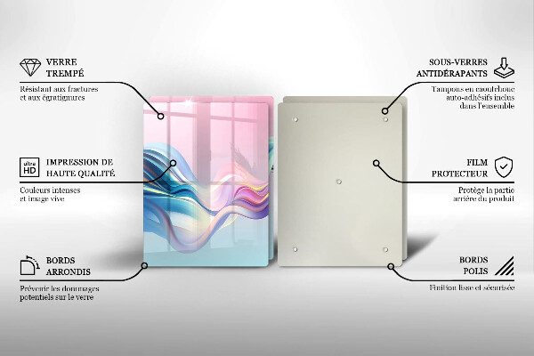 Deska za sporák Pastelové abstrakce