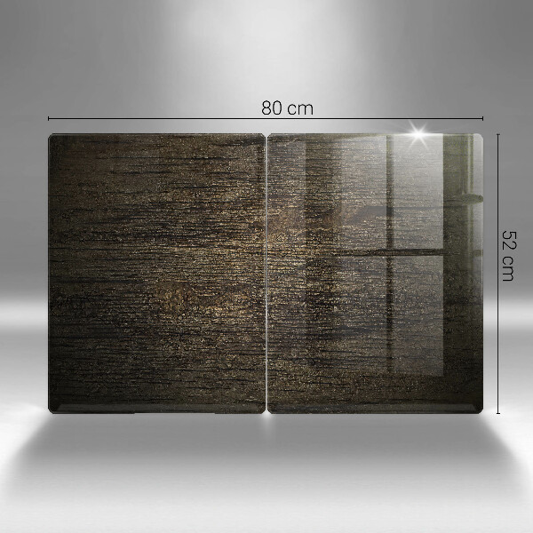 Skleněná deska za sporák Textura dřevěné kůry