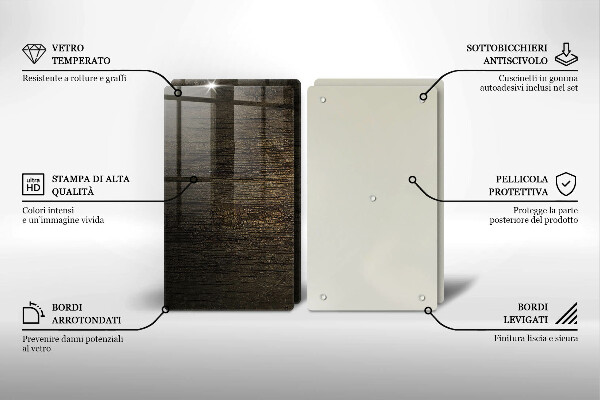 Skleněná deska za sporák Textura dřevěné kůry