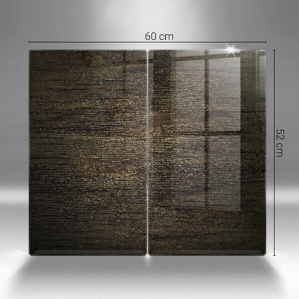 Skleněná deska za sporák Textura dřevěné kůry