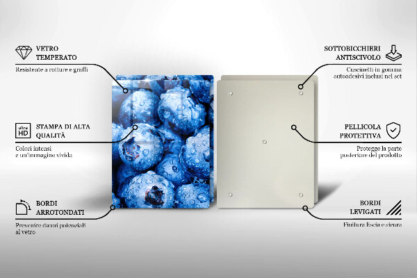 Skleněná deska za sporák Šťavnaté borůvky