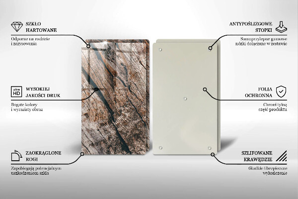 Skleněná deska za sporák Dřevěná konstrukce