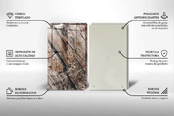 Skleněná deska za sporák Dřevěná konstrukce