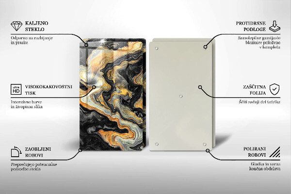 Sklo za varnou desku Abstraktní struktura