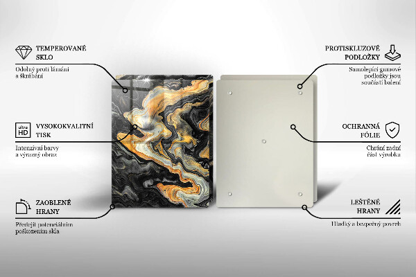 Sklo za varnou desku Abstraktní struktura