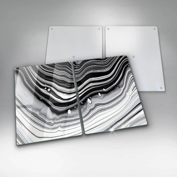 Sklo za varnou desku Inkoustová abstrakce