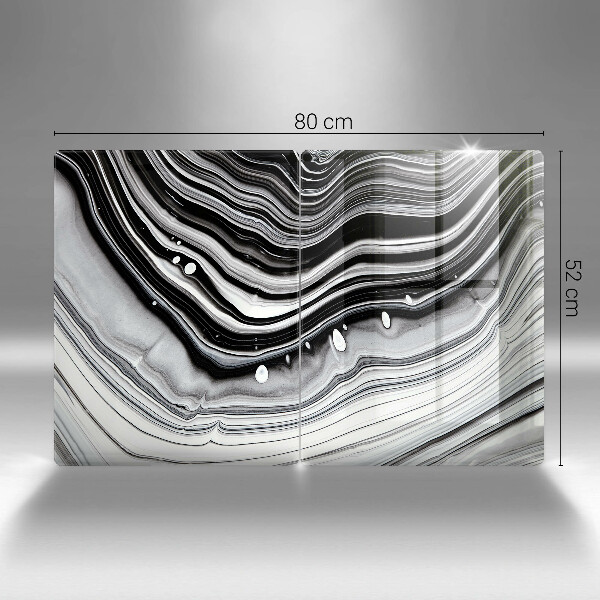 Sklo za varnou desku Inkoustová abstrakce