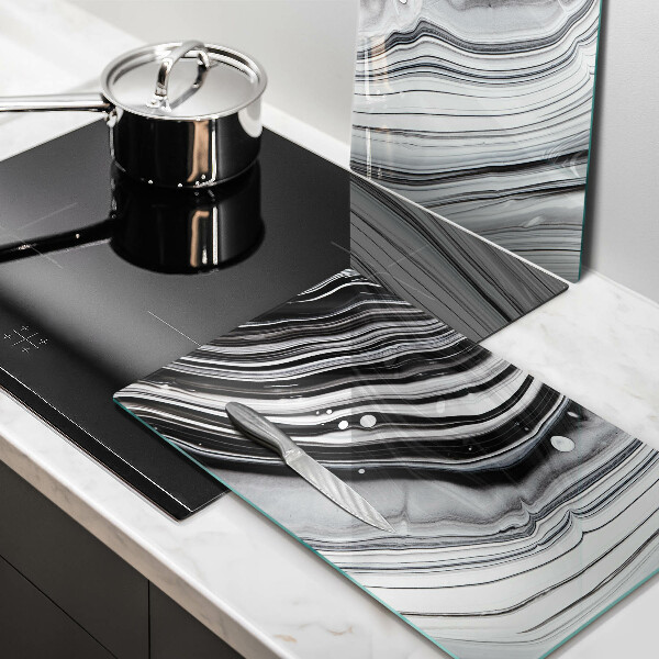 Sklo za varnou desku Inkoustová abstrakce