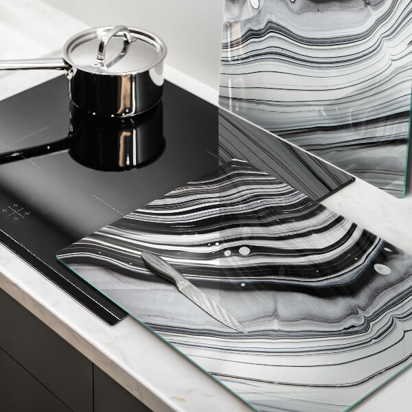 Sklo za varnou desku Inkoustová abstrakce