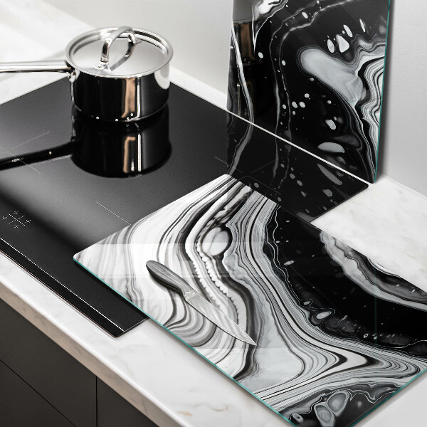 Sklo za varnou desku Inkoustová abstrakce