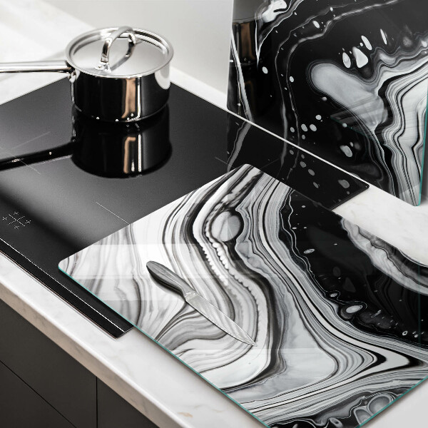 Sklo za varnou desku Inkoustová abstrakce