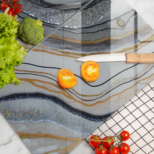 Sklo za varnou desku Skála se zlatem