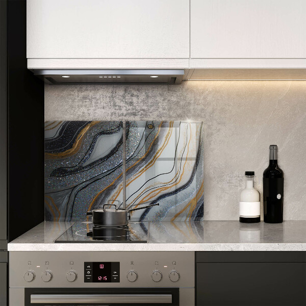 Sklo za varnou desku Skála se zlatem