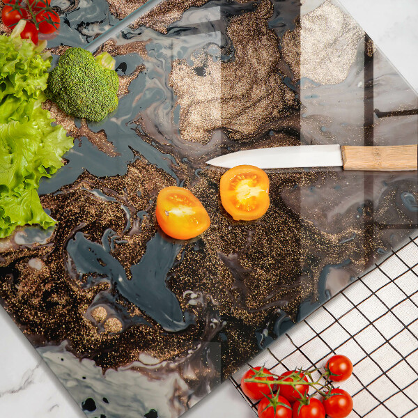 Sklo za varnou desku Zlatá skalní struktura