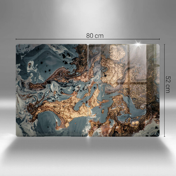 Sklo za varnou desku Zlatá skalní struktura