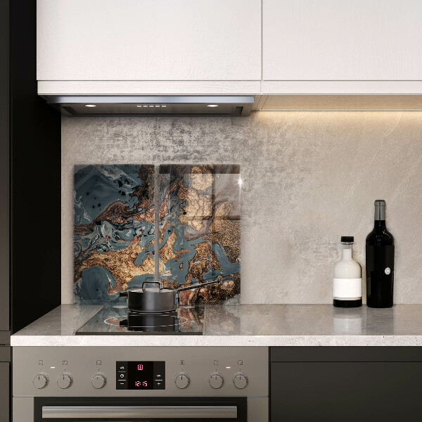 Sklo za varnou desku Zlatá skalní struktura