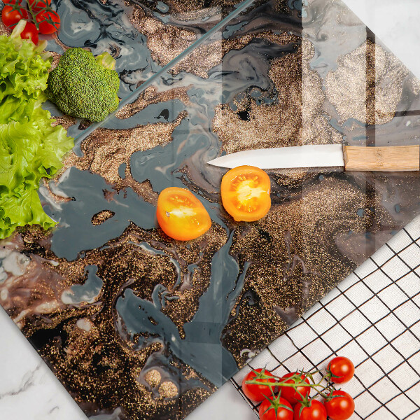 Sklo za varnou desku Zlatá skalní struktura