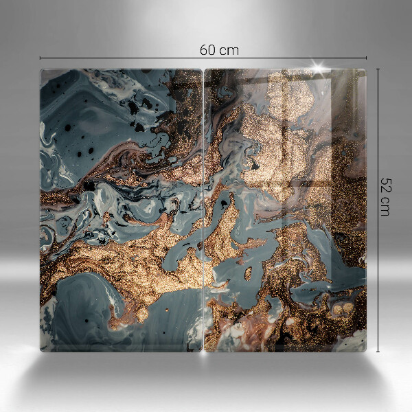 Sklo za varnou desku Zlatá skalní struktura