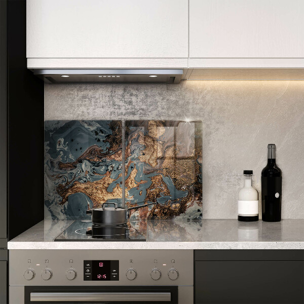 Sklo za varnou desku Zlatá skalní struktura