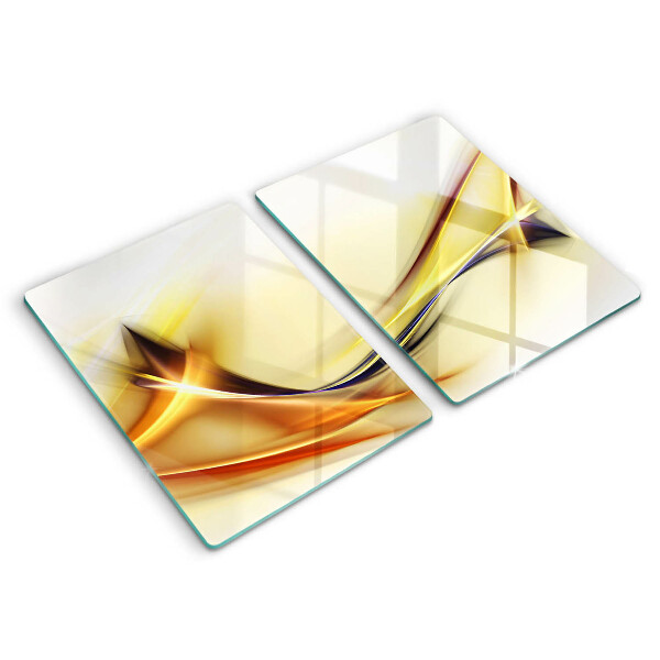 Skleněná deska za sporák Abstraktní linie světla