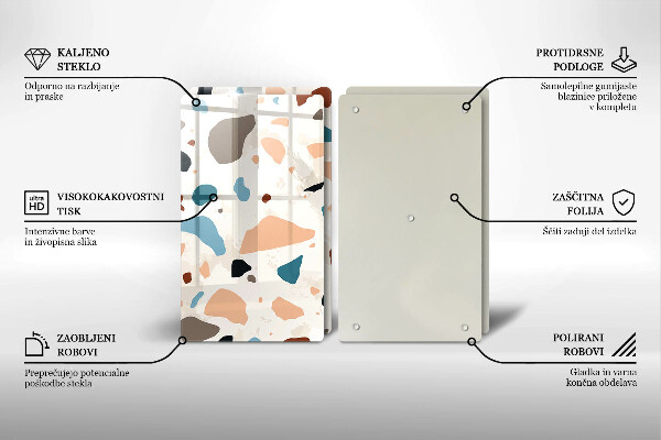 Deska za sporák Dekorativní kamenina