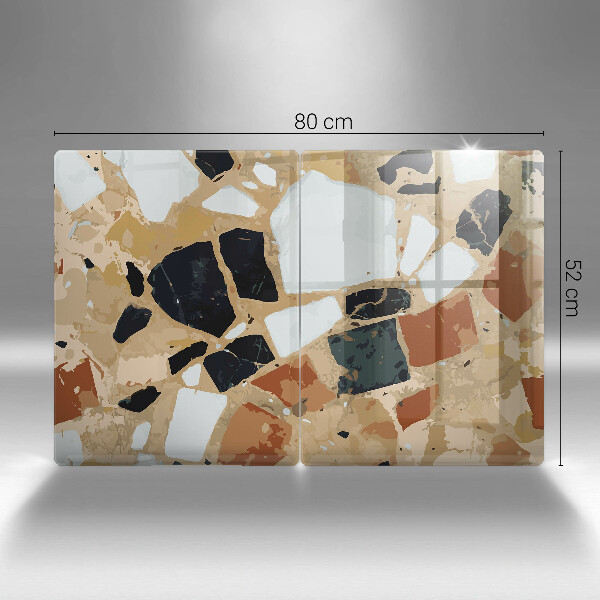 Deska za sporák Dekorativní kameny talíř