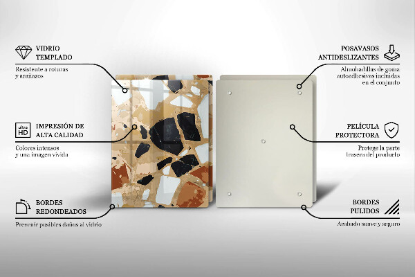 Deska za sporák Dekorativní kameny talíř