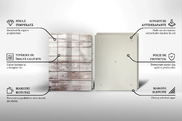 Skleněná deska za sporák Staré dřevěné desky