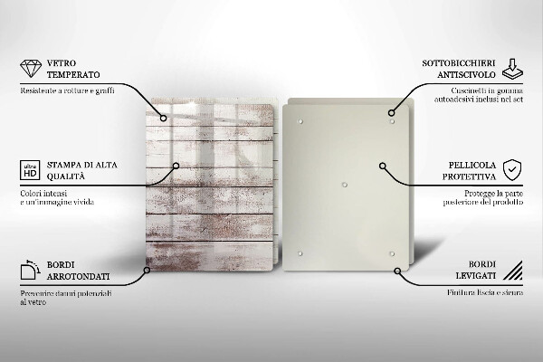 Skleněná deska za sporák Staré dřevěné desky