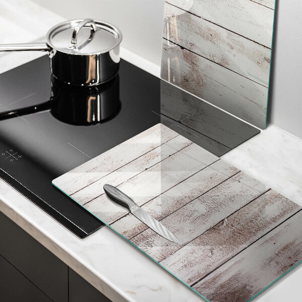 Skleněná deska za sporák Staré dřevěné desky