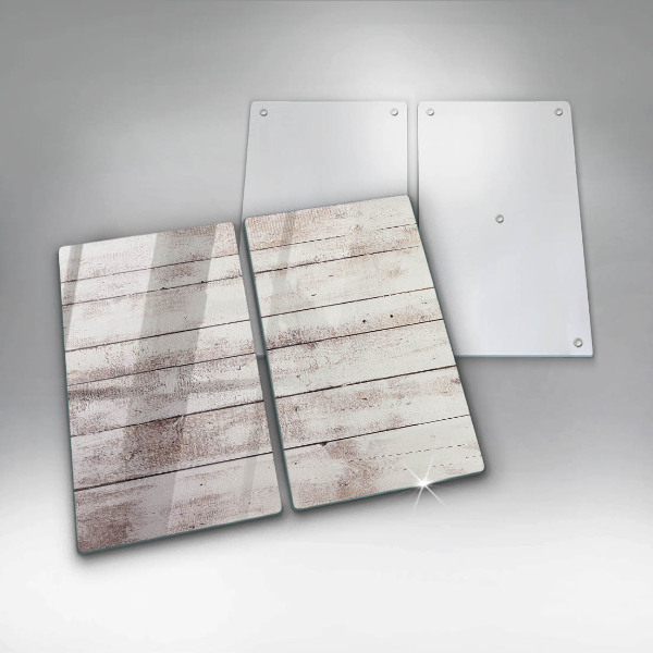 Skleněná deska za sporák Staré dřevěné desky