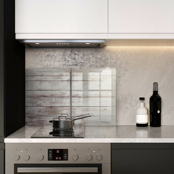 Skleněná deska za sporák Staré dřevěné desky