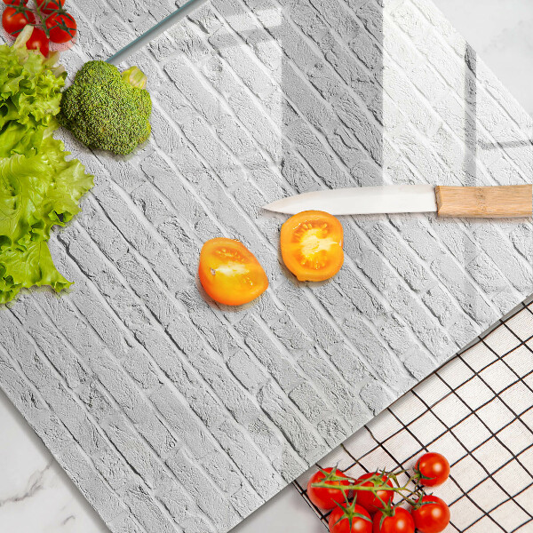 Skleněná deska za sporák Cihlová zeď