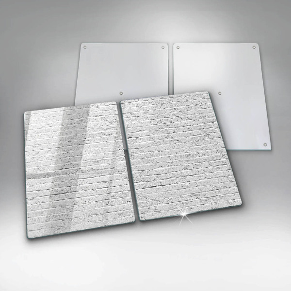 Skleněná deska za sporák Cihlová zeď