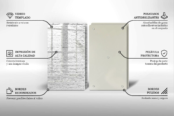 Skleněná deska za sporák Cihlová zeď