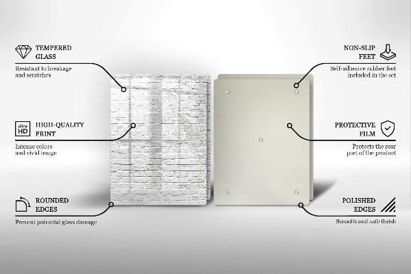 Skleněná deska za sporák Cihlová zeď