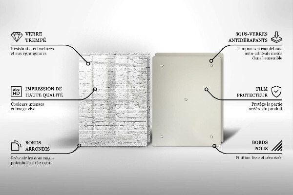 Skleněná deska za sporák Cihlová zeď