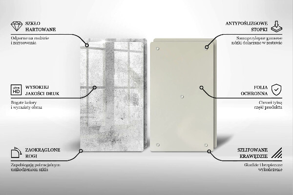 Deska za sporák Betonová textura