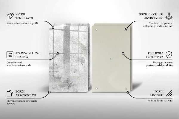 Deska za sporák Betonová textura