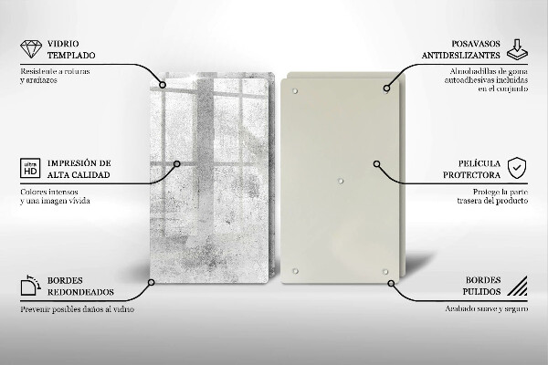 Deska za sporák Betonová textura