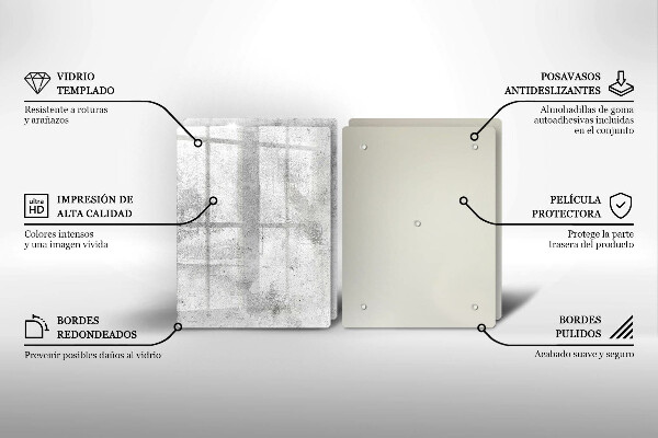 Deska za sporák Betonová textura