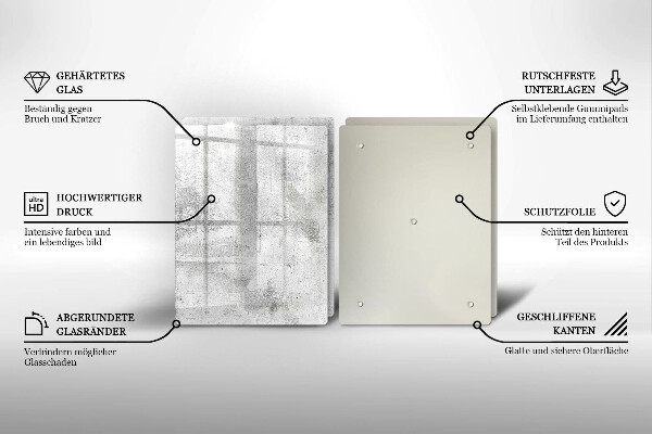 Deska za sporák Betonová textura