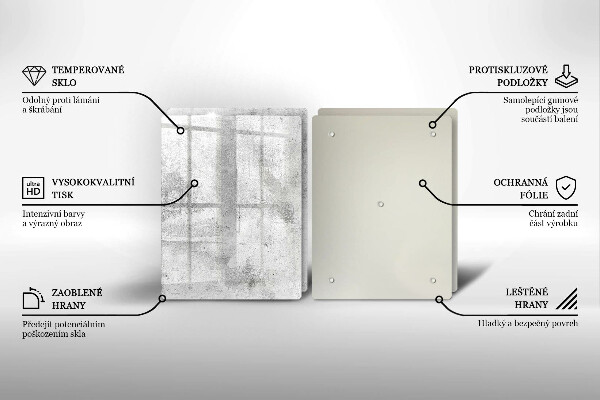 Deska za sporák Betonová textura