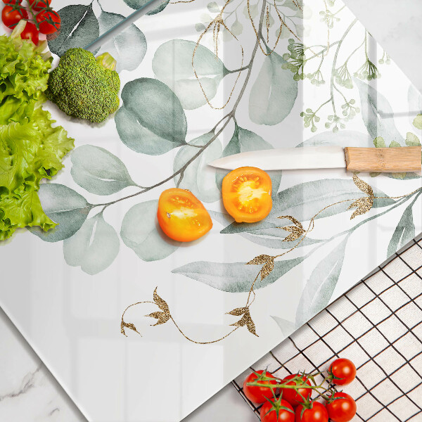 Sklo za varnou desku Malované rostliny